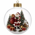 thumbnail image 2 of Glowing Christmas Story Ornament,Light-Up 3D Miniature Scene Clear PVC Globe Christmas Tree Ornament, Festive Keepsake Gift for Home Christmas Party Decoration, 2 of 8