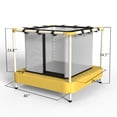 thumbnail image 4 of Fbsport 40'' Mini Trampoline for Kids Indoor & Outdoor with Safety Enclosure, Age 3-6, Yellow, 4 of 8