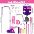 thumbnail image 7 of Huge Wave T-Ball Set Baseball Sport Toys for Girls 3-6, Kids Outdoor Toys Includes 6 Balls, Toddlers Outdoor Backyard Baseball Game Sports Play Set for Kids Boys & Girls Ages 3-8, Pink, 7 of 7