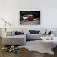 thumbnail image 2 of ARTCANVAS Red And White Volkswagen Vintage Van Bus Canvas Art Print - Size: 40" x 26" (1.50" Deep), 2 of 9