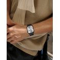 thumbnail image 6 of Wearlizer Two Tone Metal Watch Band Compatible with Apple Watch Bands Women 38/40/41/42/44/45/46/49mm Rectangular Link Bracelet Stainless Steel Strap for Series 11/10/9/8/7/6/5/4/3/SE/Ultra, 6 of 6