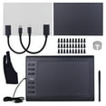 thumbnail image 1 of VIN1060PLUS 10x6 Inch Battery-Free Graphics Drawing Tablet with 8192 Levels Pressure Sensitivity, 22 Shortcut Keys (12 Express+10 Custom Soft Keys), 5080 LPI Resolution, 233PPS Report Rate,, 1 of 7