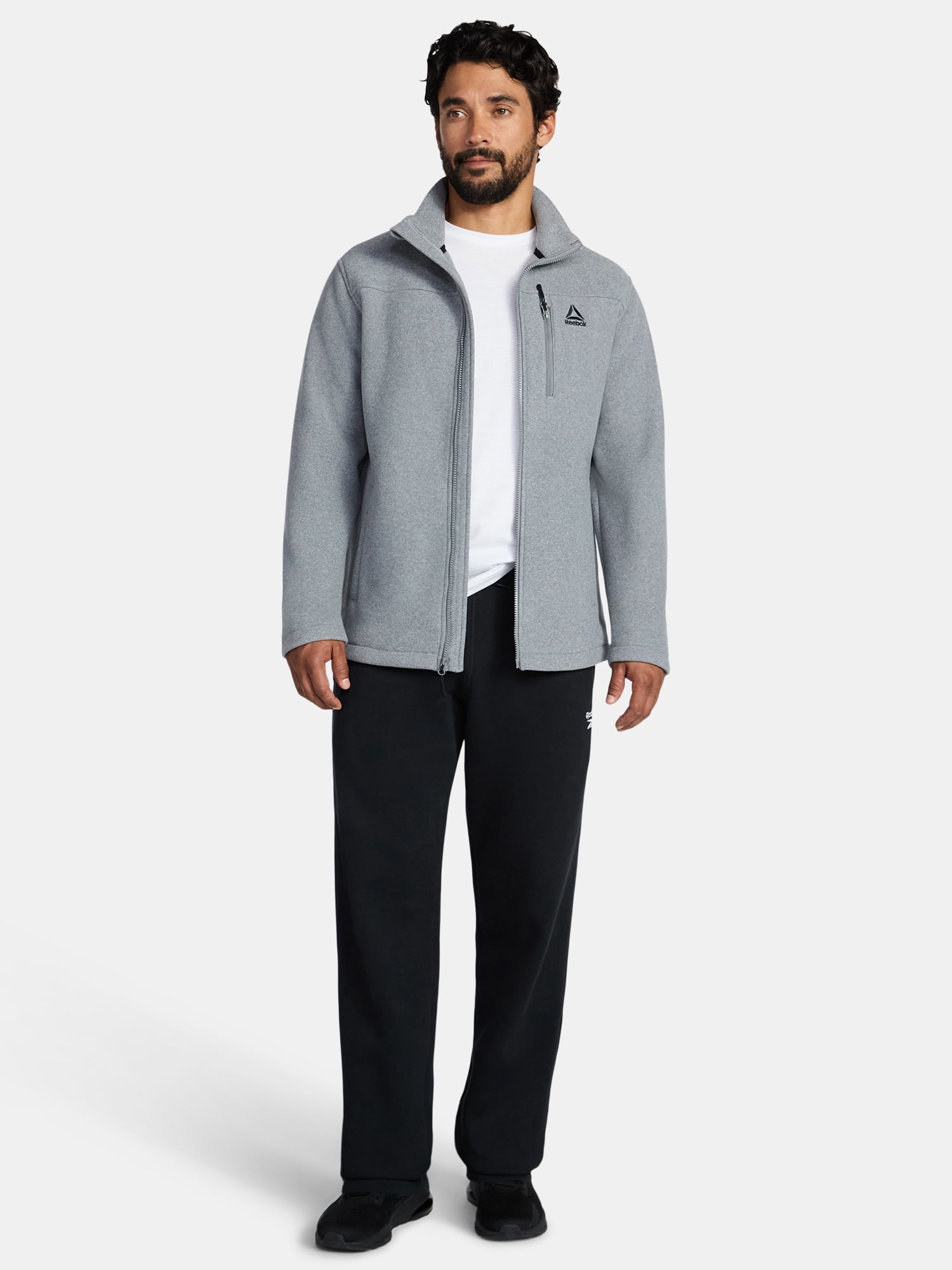 Reebok Men and Big Men's Fleece Zip Jacket, Sizes S-3XL
