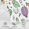 thumbnail image 5 of Yayeee 2 Pack Hand Towels for Bathroom 100% Cotton 16" x 28" Soft Absorbent Kitchen Towel, Purple Vegetables Pattern, 5 of 7