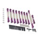 thumbnail image 1 of Tholdsy Modelo RC Varilla de amarre ajustable Piezas de repuesto Modificación de actualización Juego de bielas de metal resistente Herramientas de Kits de construcción modelo Violeta Tholdsy FN010706-06, 1 of 6