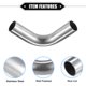 thumbnail image 4 of 2 Unidad Curva Codo Tubería Tubo, 0,98" DE 4" 90° DIY Escape  Tubo para Coche, 4 of 7