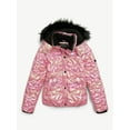 thumbnail image 4 of Justice Girl's Star Puffer Bomber, Sizes XS - XL, 4 of 5