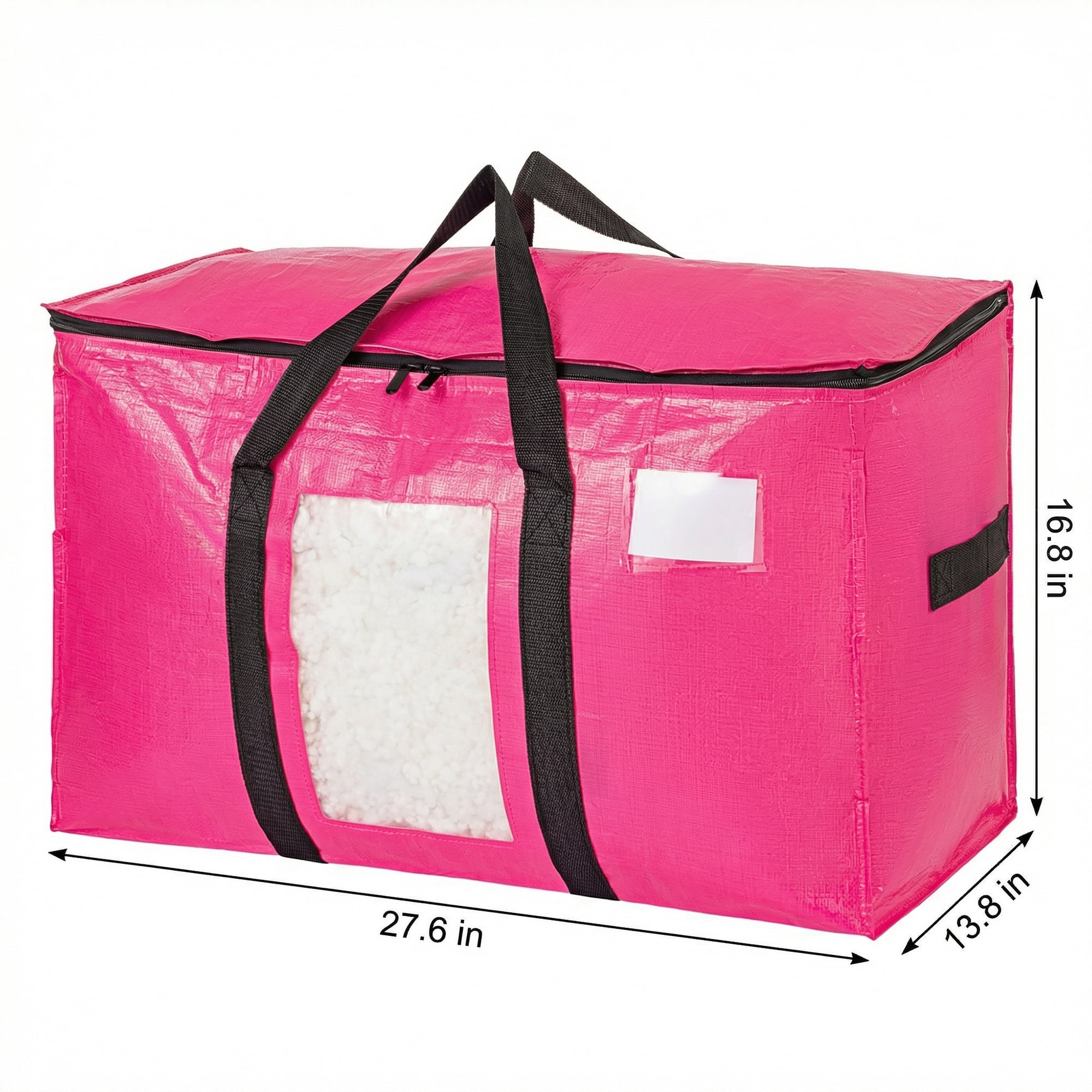 Unique Bargains Storage Bags for and Closet with Handles Light Pink 27.56"x13.78"x16.54"