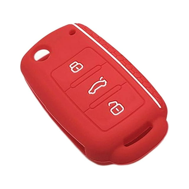 Almencla Veste de Couverture en Silicone pour Télécommande de Voiture, Clé, Sagitar Rouge Rouge
