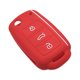 thumbnail image 1 of Funda de silicona para mando a distancia de coche VW Polo Seat rojo, 1 of 9