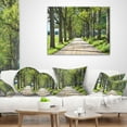 thumbnail image 4 of Designart Old Road through Alley - Landscape Photography Throw Pillow - 16x16, 4 of 5