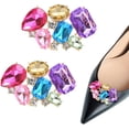 thumbnail image 1 of Pack Decorative Rhinestone Shoe Clips, Zinc Alloy Removable Fashion Crystal Flower Clips Buckle for Women, 1 of 5
