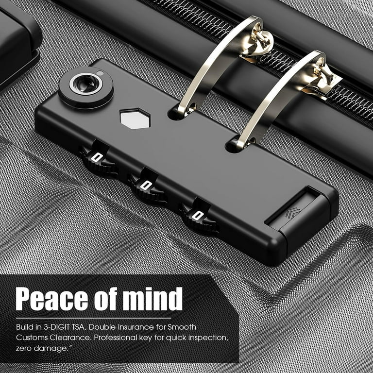 お買い得 ソリッドステーク セット +α 24本セット バリスティクスケース付 SUGIFT Luggage Sets 3 Piece Suitcase Set with TSA Lock 360°Spinner