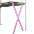 thumbnail image 3 of Kumix Metal Loft Bed with Built-in Work Station, Wardrobe, Storage Staircase and LED, Full Size Loft Bed with Full-Length Guardrail and Stair for Teens Adults, Loft Bed Frame for Bedroom, White, 3 of 8