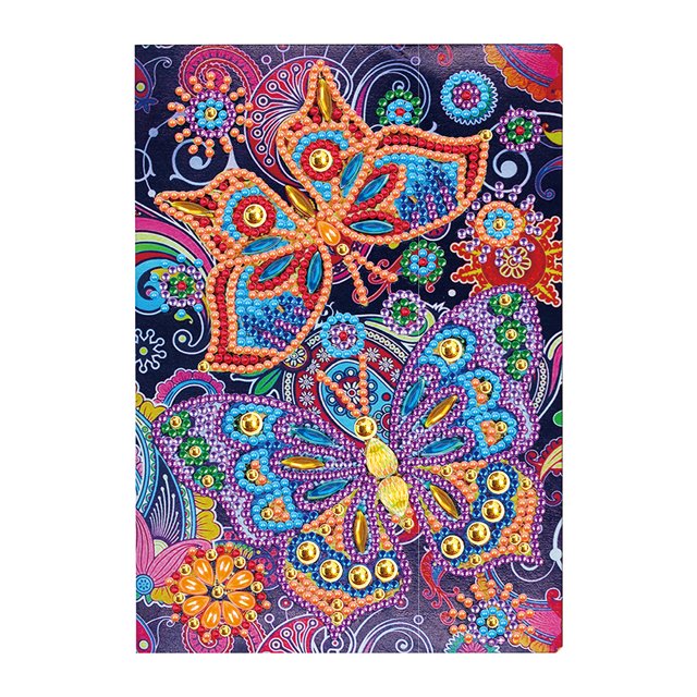 Diamantes Parciales Wdftyju Mariposas Diamantes Formas Especiales Libro Pintura Diamantes DIY A5 50 Páginas