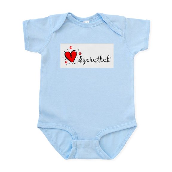 CafePress - I Love You [Hungarian] Infant Bodysuit - Baby Light Bodysuit, Size Newborn - 24 Months