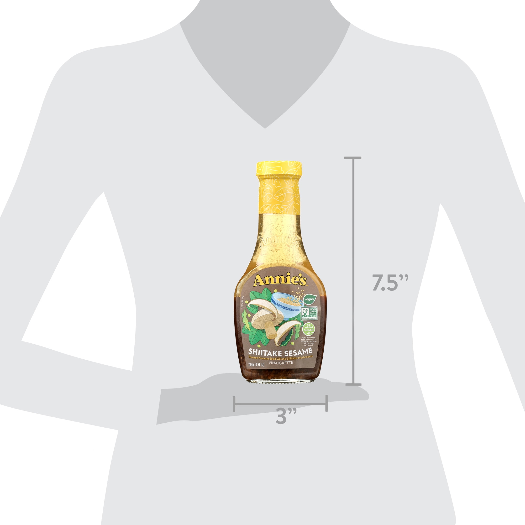 Annie's Shiitake Sesame Vinaigrette Salad Dressing, Vegan, 8 oz.