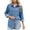 Light Blue, variant on Miqool Womens Oversized Jean Jacket Casual Long Sleeve Button Down Denim Jacket Casual Western Tops Blouses Biker Coat with Pockets
