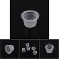 thumbnail image 5 of 100 unids/set tatuaje tapa para tinta taza olla mediano grande plástico Microblading pigmento accesorios soporte, tatuaje pigmento taza para tinta(medium), 5 of 5