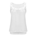 thumbnail image 4 of Breezora Womens Knit Short Sleeve Crew Neck Blouse Soft Stretch Casual Versatile Tee Shirt XXL Size White, 4 of 5