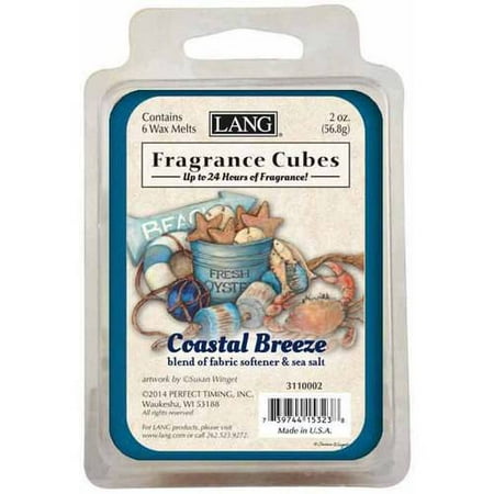 LANG Coastal Breeze 2-Ounce Fragrance Cubes Scented with Blend of Fabric Softener and Sea Salt