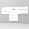 thumbnail image 3 of RST Brands Flow Wall 12 PC Plastic Slatwall Bin Shelf Hook Storage Set - White, 3 of 7