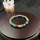 thumbnail image 5 of Pulsera de cristal de ojo de tigre y apatita azul y pulsera de piedra para atraer la riqueza para mujer, joya boho ajustable con cuentas, para uso diario, 5 of 6