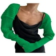 thumbnail image 3 of Women Ultra-short Knitted Sweater Coat, 3 of 9