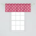 thumbnail image 2 of Abstract Window Valance, Repetitive Retro Print of 90's Style Modern Elements, Curtain Valance for Kitchen Bedroom Decor with Rod Pocket, 54" X 18", Hot Pink Eggplant, by Ambesonne, 2 of 3