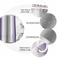 thumbnail image 6 of Purple Grey Waterproof Fabric Shower Curtain, Gray Farmhouse Modern Rustic Waterproof Fabric Shower Curtain for Bathroom Curtains Bathtubs Hotel Washable Shower Curtains with 12 Hooks Stall 48x72in, 6 of 8