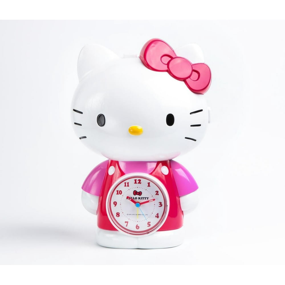 Hello Kitty Alarm Clock with 7 different melodies, Clock Stand