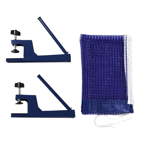 ZPAQI Pingpong Screw On Clamp Net Adjustable Post Set Table Tennis Net and Post Set