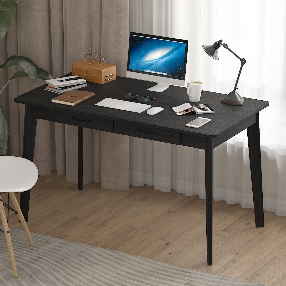 DiDoGo Simple Writing Desk Simple Study Desk For Home Office