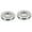 Silver, variant on Alno A6624-PC Royale Grab Bar Brackets Polished Chrome