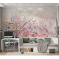 thumbnail image 4 of Botanical Wallpaper Wall Mural - Pastel Nature Memory, 4 of 5
