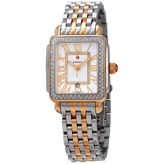 Michele Deco Madison Diamond White Dial Ladies Watch MWW06G000002