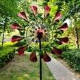 thumbnail image 4 of 78" Multicolor Metal Wind Spinner, 4 of 10