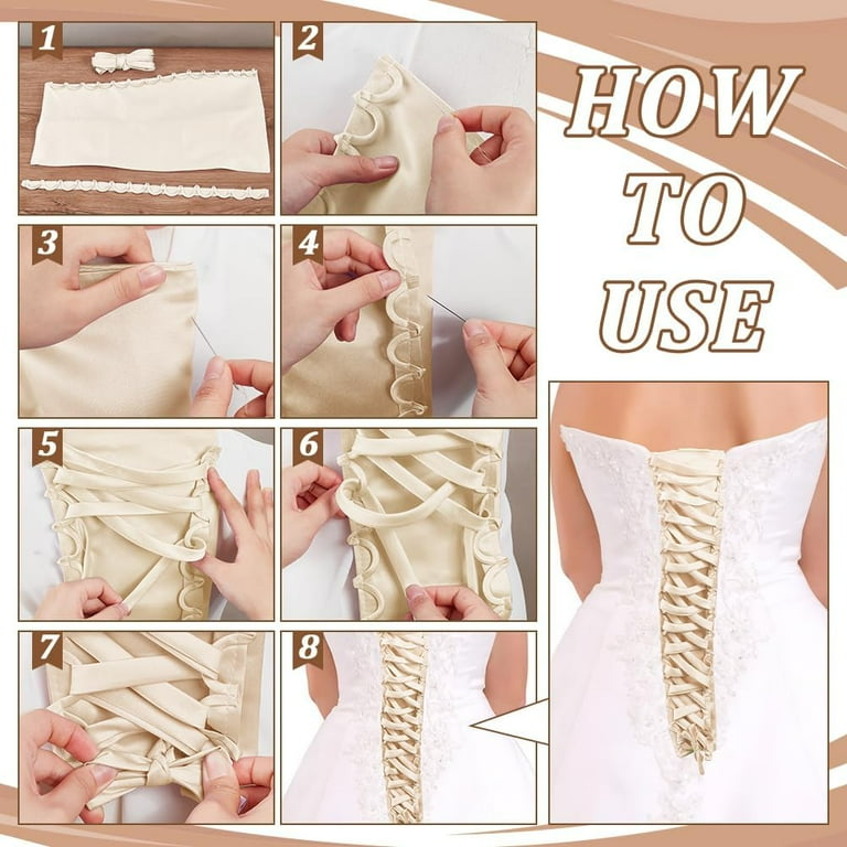 Corset Dress Zipper Replacement Adjustable Fit Satin Back Kit for Formal Prom Dress Gown Beige for DIY - Walmart.com Corset Dress Zipper Replacement Adjustable Fit Satin Back Kit for Formal Prom Dress Gown Beige for DIY - Walmart.com