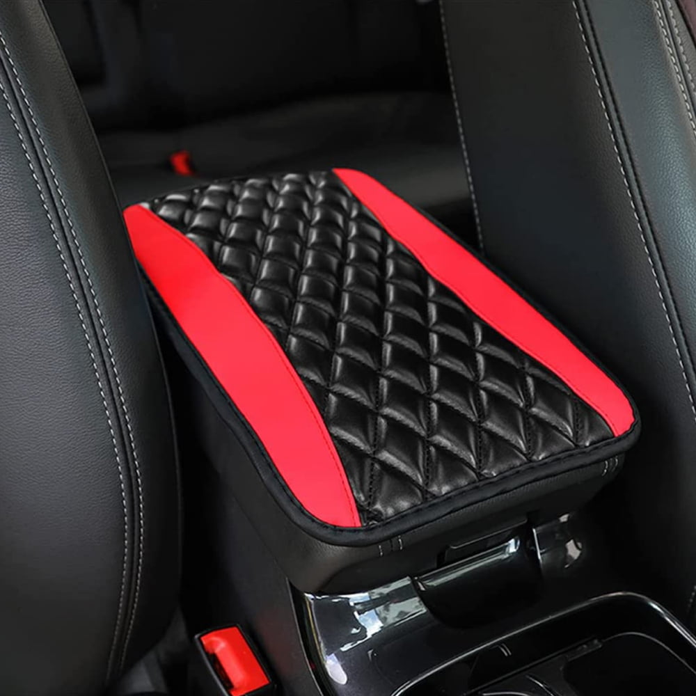 Car Accessories Armrest Cushion Cover Center Console Box Pad Protector ( Black) 