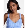 thumbnail image 4 of No Boundaries Woven Cami Top and Shorts Sleep Set, 2-Piece, Women's XS-XXL, 4 of 5