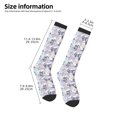 thumbnail image 2 of Vsdgher Autumn Leaves Knee Socks, High Socks Long Stretchy Sock Women Knee High Stocking, Long Socks for Women, 2 of 6
