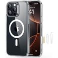 thumbnail image 1 of for iPhone 16 Pro Max Case, Compatible with MagSafe, Shockproof Military-Grade Protection, Magnetic Phone Case for iPhone 16 Pro Max, Classic Hybrid Case (HaloLock), Clear, 1 of 5