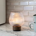 thumbnail image 5 of Mainstays Pink Glass Rechargeable Accent Light with Warm Walnut Finish, 5 of 7