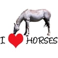 thumbnail image 2 of CafePress - I Heart (Love) Horses -  Round Wood Ornament 4", 2 of 2