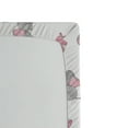 thumbnail image 3 of Ambesonne Animal Cartoon Fitted Sheet, Butterfly, Full Size, Pale Pink White Grey, 3 of 3