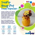 thumbnail image 3 of SodaPupDurable PUP-X Honey Pot Rubber eCupTreat Dispenser and Enrichment Toy, XL, Yellow, 3 of 6