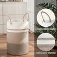 thumbnail image 3 of Cherishgard Laundry Hamper?Woven Cotton Rope Laundry Hamper with Handles for Blanket, Toys, 3 of 5
