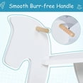 thumbnail image 6 of Classic Wooden Rocking Horse Toy for Kids Aged 3-6,Ideal Christmas and Birthday Gift,Timeless Fun in White, 6 of 6