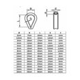 thumbnail image 5 of Cosse de Câble en Acier Inoxydable de 4 Mm 20pcs, 5 of 5