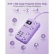 thumbnail image 3 of Power Strip Beeiker 6 USB (2 USB C) con 4 salidas, cable de 5 pies, color morado, 3 of 8